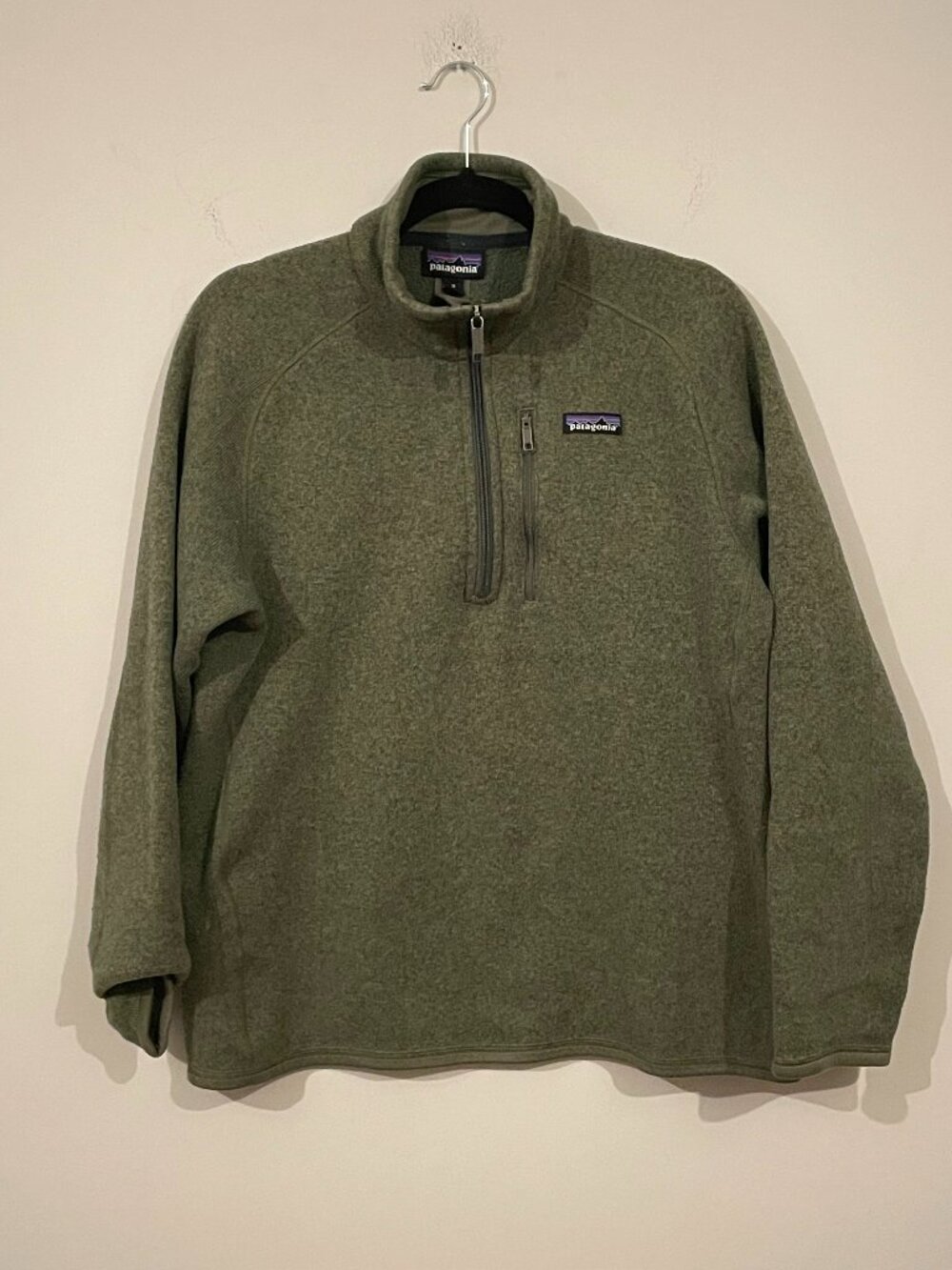 Patagonia Better Sweater 1/4 Zip Fleece Men’s Medium Olive Green Pullover